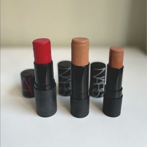 Lot of 3 NARS multiple sticks (blush & bronzers)